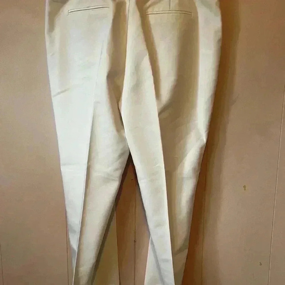 Roz & Ali Women's Sz 14 White Dress Pants Straight Leg, Faux Pockets - Picture 3 of 4
